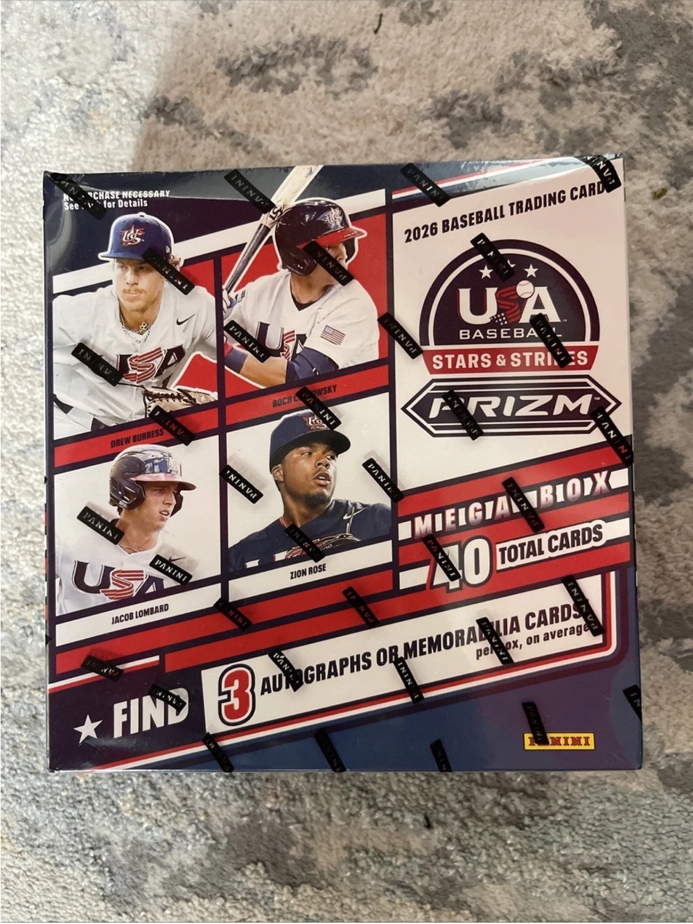 Panini USA Baseball Stars & Stripes Red White Blue Box